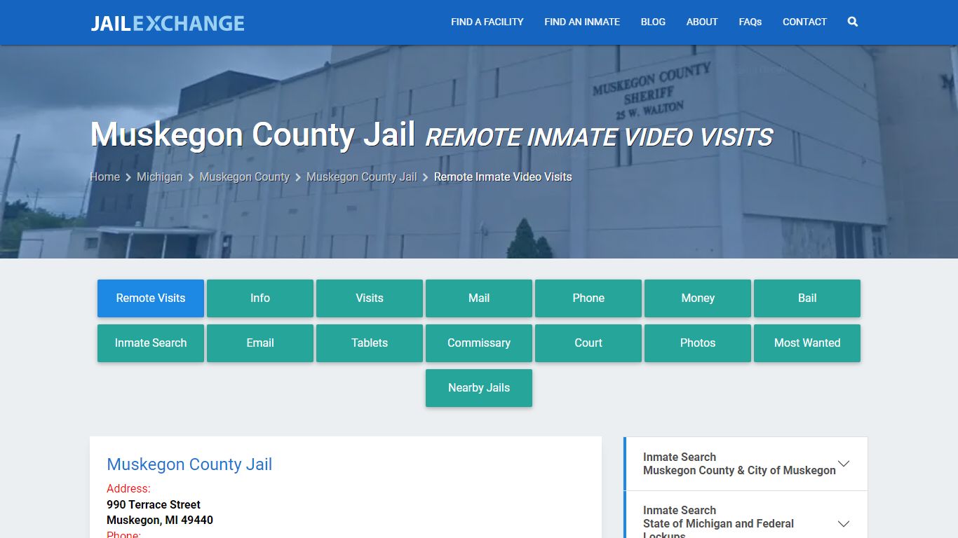 Video Visitation - Muskegon County Jail, MI - Jail Exchange